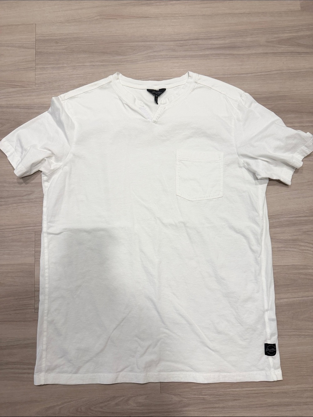 Good Man Brand White Short-Sleeve Pocket Tee